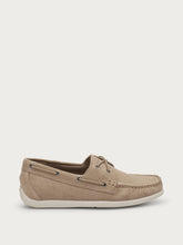 Boots-Mokassins aus Veloursleder - Sand | FRAU