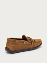Boots-Mokassins aus Veloursleder - Toffee | FRAU