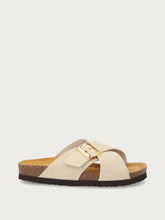 Suede crossover-strap sliders - Cocoa | FRAU