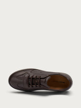 Urban leather sneakers - WOODdarkbrown | FRAU