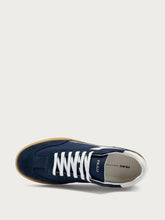 Suede and fabric sneakers - Blue | FRAU