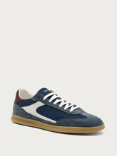 Sneakers in pelle scamosciata e tessuto - Blu acciaio | FRAU