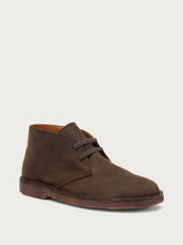 Oiled nubuck desert boots - Dark Brown | FRAU