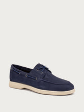 Scarpe da barca in suede - Blu | FRAU