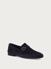 Deconstructed loafers with buckle - Blue | FRAU