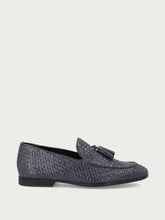 Woven loafers with tassels - Black | FRAU