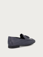 Woven loafers with tassels - Navy Blue | FRAU
