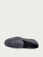 Woven loafers with tassels - Navy Blue | FRAU
