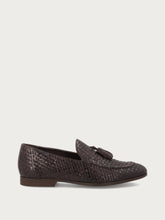 Woven loafers with tassels - Black | FRAU