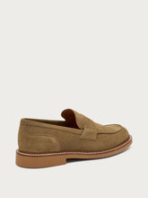 Mokassin aus Veloursleder mit Sohle in Kontrastfarbe - Planet | FRAU