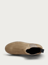 Suede flatform Chelsea boots - Honey | FRAU