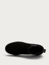 Suede flatform Chelsea boots - Black | FRAU