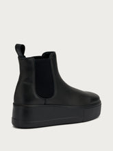 Leather flatform Chelsea boots - BLACKblack | FRAU
