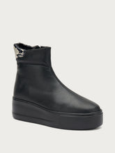 Leather flatform ankle boots - BLACKrock | FRAU