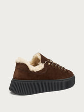 Sneakers with shearling lining - Cocoa | FRAU