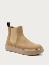 Casual suede Chelsea boots - Honey | FRAU