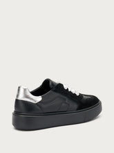 Sneakers with suede inserts - BLACKsilver | FRAU