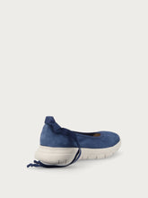 Suede ballet flats with XL® outsole - Abyss | FRAU