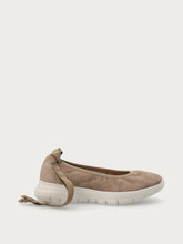 Suede ballet flats with XL® outsole - Abyss | FRAU