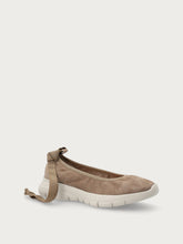 Suede ballet flats with XL® outsole - Sand | FRAU