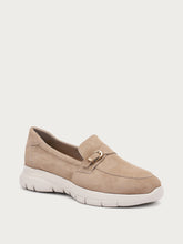 Extra-light slip-ons with decorative buckle - Sand | FRAU