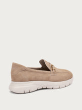 Extra-light slip-ons with decorative buckle - Sand | FRAU