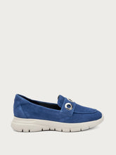 Slip-on extralight in suede con occhielli - Abisso | FRAU