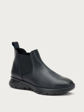 Comfort tech leather Chelsea boots - Blue | FRAU