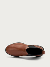 Comfort tech leather Chelsea boots - Tobacco | FRAU