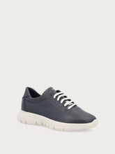 Extra-light leather sneakers - Blue | FRAU
