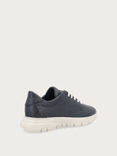 Extra-light leather sneakers - Blue | FRAU