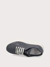 Extra-light leather sneakers - Blue | FRAU