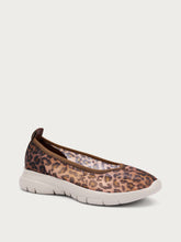 Leopard-print mesh ballet flats - Leo | FRAU