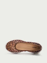Leopard-print mesh ballet flats - Leo | FRAU
