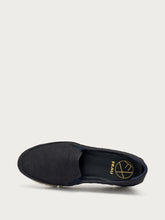 ComfortTech-Slip-On aus gestanztem Nubukleder - Marineblau | FRAU