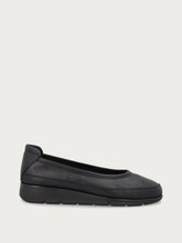 ComfortTech-Ballerina-Schuh aus Leder - Schwarz | FRAU