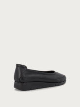 ComfortTech-Ballerina-Schuh aus Leder - Schwarz | FRAU