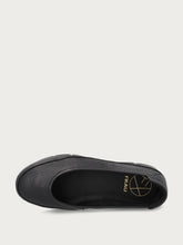 ComfortTech-Ballerina-Schuh aus Leder - Schwarz | FRAU