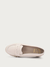 ComfortTech-Mokassin aus Leder - Cremeweiß | FRAU