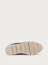 ComfortTech leather loafers with clasp detail - Navy Blue | FRAU