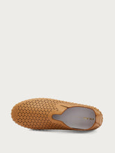 Slip-on in pelle laserata - Caramello | FRAU