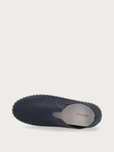 Slip-on in pelle laserata - Navy | FRAU