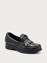 Comfortable leather loafers - Black | FRAU