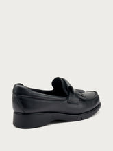 Comfortable leather loafers - Black | FRAU