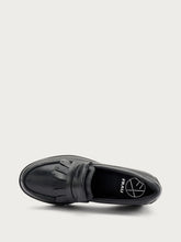 Comfortable leather loafers - Black | FRAU