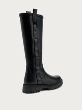 Stretch boots with lug sole - Black | FRAU