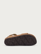 Strappy sandals with cork footbed - Sand | FRAU