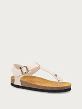 Thong sandals with cork footbed - Butter | FRAU