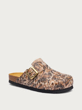 Animal-print leather mules - Leo | FRAU