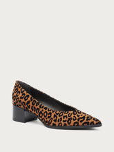 Almond-Cut pumps in leo-print fabric - Leo | FRAU